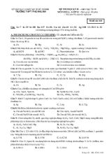 Đề thi học kỳ II - Năm học 2013- 2014 môn hóa - Lớp 12 thời gian 60 phút